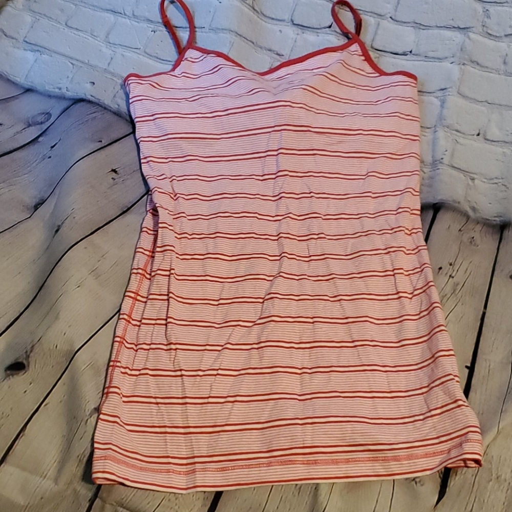 ⚘️2 for $10⚘️ Item NWT Aeropostale Pink-Striped Tank Top Size M